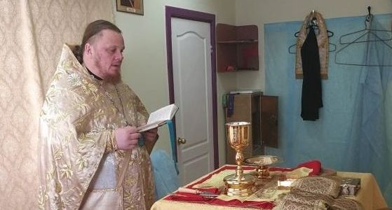 Божественная литургия в п. Приозерный