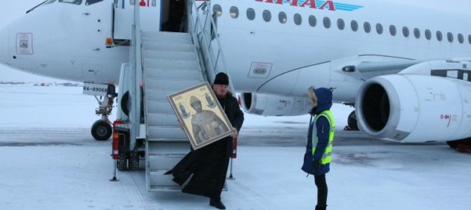 В надымский Свято-Никольский храм была доставлена икона Николая II